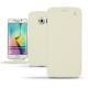 Funda de piel Samsung Galaxy S6 Edge - Blanc escumo