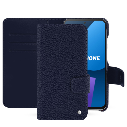 Premium Wallet Case für das Fairphone 5 | Eleganter und funktionaler SchutzCobalt ( Pantone #2b253f ) 