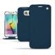 Custodia in pelle Samsung Galaxy S6 Edge - Blu mediterran