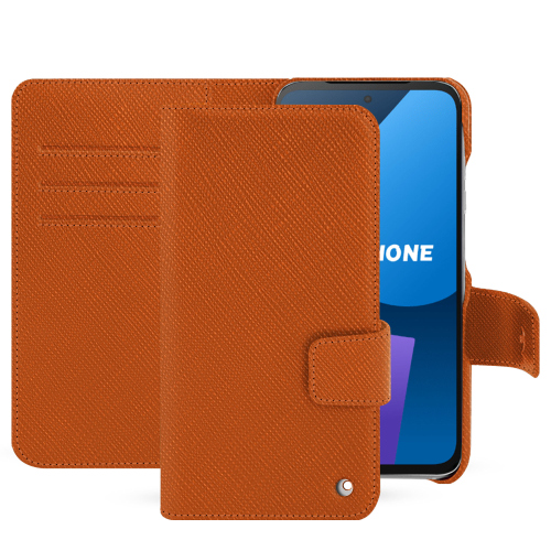 Étui portefeuille premium Fairphone 5 | Protection élégante et fonctionnelleOrange vibrant ( Pantone #e36b39 ) 