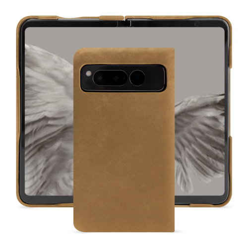 Cover chic e premium per Google Pixel FoldSable vintage ( Pantone #9b7340 ) 