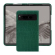 Capa em pele Google Pixel Fold - Crocodile pino ( Pantone #173F35 ) 