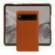 Coque cuir Google Pixel Fold - Orange vibrant ( Pantone #e36b39 ) 