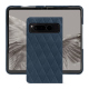 Funda de piel Google Pixel Fold - Jean vintage - Couture ( Pantone #2f414f  ) 