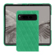Custodia in pelle Google Pixel Fold - Menthe vintage - Couture ( Pantone #37b375 ) 