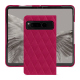 Google Pixel Fold leather cover - Rose fluo - Couture ( Pantone #ff16b4 ) 