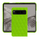 Custodia in pelle Google Pixel Fold - Vert fluo - Couture ( Pantone #00ab5f ) 