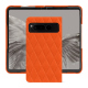 Capa em pele Google Pixel Fold - Orange fluo - Couture ( Pantone #ff5406 ) 
