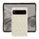 Funda de piel Google Pixel Fold - Blanc escumo - Couture ( Pantone #D6D6D1 )