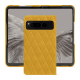 Coque cuir Google Pixel Fold - Jaune soulèu - Couture ( Pantone #F3B934 )