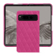 Coque cuir Google Pixel Fold - Rose BB - Couture ( Pantone #DB599F )