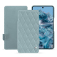 Custodia in pelle Google Pixel 8 Pro - Bleu ciel - Couture ( Nappa - Pantone #abcae9 ) 