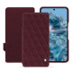 Housse cuir Google Pixel 8 Pro - Lie de vin - Couture ( Pantone #412234 ) 