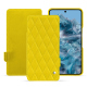 Google Pixel 8 Pro leather case - Jaune fluo - Couture ( Pantone #c9ff57 ) 
