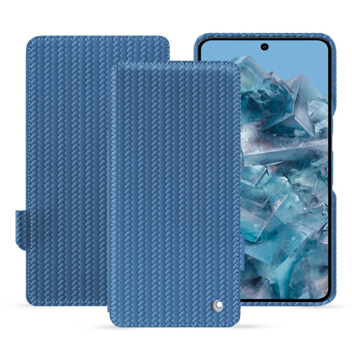 Funda de solapa horizontal de alta calidad para Google Pixel 8 Pro | NoreveAbaca ishia ( Pantone #395775 ) 