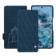 Google Pixel 8 Pro leather case - Blu mediterran - Couture ( Pantone #0E3043 )