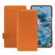 Google Pixel 8 Pro leather case - Orange PU ( Pantone #ff9351 )