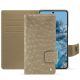 Google Pixel 8 Pro leather case - Autruche desert ( Pantone #A39382 ) 