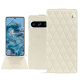 Lederschutzhülle Google Pixel 8 Pro - Blanc - Couture ( Nappa - White ) 