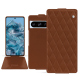Housse cuir Google Pixel 8 Pro - Marron - Couture ( Nappa - Pantone #8B4720 ) 
