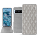 Google Pixel 8 Pro leather case - Platinium - Couture ( Pantone 877C ) 