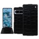 Capa em pele Google Pixel 8 Pro - Crocodile nero ( Noir / Black) 