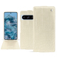 Google Pixel 8 Pro leather case - Crocodile milk ( Pantone #d6d2c4 ) 