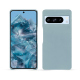 Coque cuir Google Pixel 8 Pro - Blanc escumo - Couture ( Pantone #D6D6D1 )
