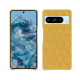 Coque cuir Google Pixel 8 Pro - Blanc escumo - Couture ( Pantone #D6D6D1 )