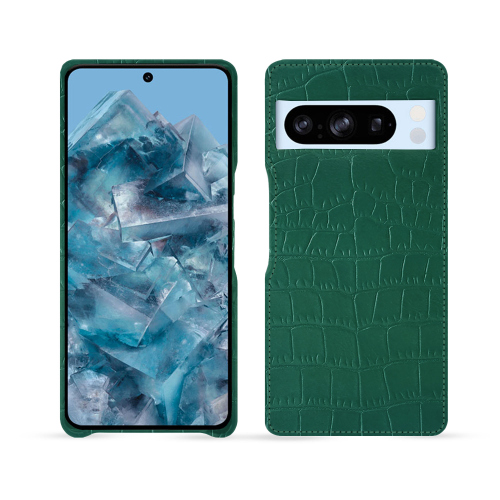 Coque arrière pour Google Pixel 8 Pro | Protection et longévitéCrocodile pino ( Pantone #173F35 ) 
