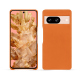 Google Pixel 8 leather cover - Orange ( Nappa - Pantone #ff9351 ) 