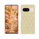 Coque cuir Google Pixel 8 - Beige - Couture ( Nappa - Pantone #ceb888 ) 