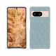 Google Pixel 8 leather cover - Bleu ciel - Couture ( Nappa - Pantone #abcae9 ) 