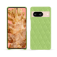 Google Pixel 8 leather cover - Vert olive - Couture ( Nappa - Pantone #a7c58e ) 