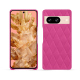 Coque cuir Google Pixel 8 - Rose BB - Couture ( Pantone #DB599F )