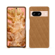 Coque cuir Google Pixel 8 - Castan esparciate - Couture ( Pantone #824F2A )