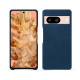 Google Pixel 8 leather cover - Blu mediterran ( Pantone #0E3043 )