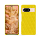 Lederschutzhülle Google Pixel 8 - Jaune fluo - Couture ( Pantone #c9ff57 ) 