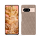 Google Pixel 8 leather cover - Taupe vintage - Couture ( Pantone #591d16 ) 
