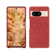Google Pixel 8 leather cover - Cerise vintage - Couture ( Pantone #a6302e ) 