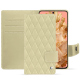 Google Pixel 8 leather case - Beige - Couture ( Nappa - Pantone #ceb888 ) 