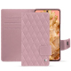 Housse cuir Google Pixel 8 - Rose - Couture ( Nappa - Pantone #efbae1 ) 