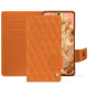 Custodia in pelle Google Pixel 8 - Orange - Couture ( Nappa - Pantone #ff9351 ) 