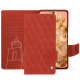硬质真皮保护套 Google Pixel 8 - Arange clouquié - Couture ( Pantone #D33108 )