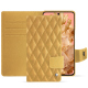 Google Pixel 8 leather case - Or Maïa - Couture ( Pantone 871C ) 