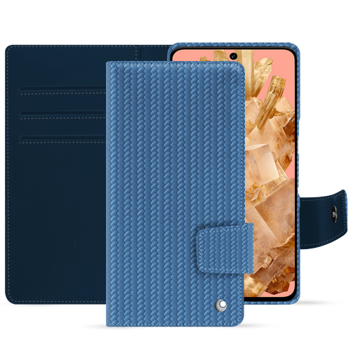 디럭스 지갑 케이스 구글 픽셀 8 | 우아함, 내구성 및 품질Abaca ishia ( Pantone #395775 ) 