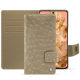 Google Pixel 8 leather case - Autruche desert ( Pantone #A39382 ) 