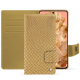 Google Pixel 8 leather case - Serpent sabbia ( Pantone #D2BA92 )
