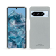 Coque cuir Google Pixel 8 Pro - Blanc escumo - Couture ( Pantone #D6D6D1 )