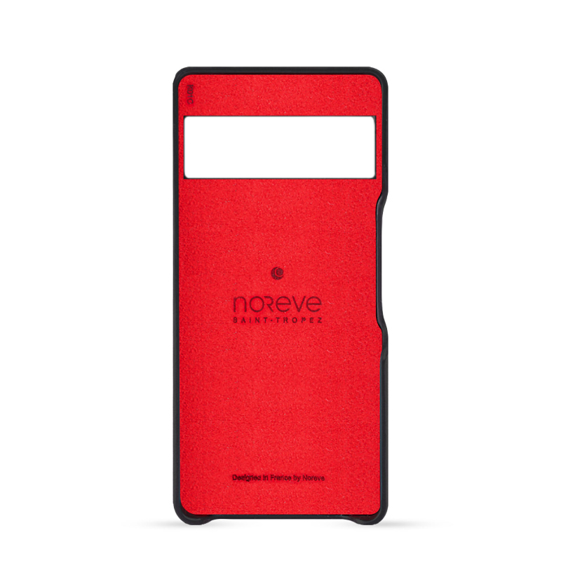 Coque cuir Google Pixel 8 Pro - Blanc escumo - Couture ( Pantone #D6D6D1 )